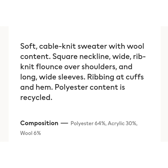 Blogger Fave! H&M Flounce Cable Knit Ruffle Sleeve Sweater - Picture 11 of 11